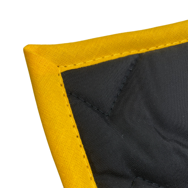 Thermomatte schwarz - Band gelb1